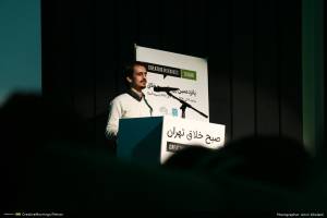گزارش تصویری پانزدهمین رویداد صبح خلاق تهران با سخنرانی امیرحسین ماحوزی و اهدای جایزه امید شهر به سروش صلواتیان