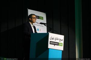 گزارش تصویری پانزدهمین رویداد صبح خلاق تهران با سخنرانی امیرحسین ماحوزی و اهدای جایزه امید شهر به سروش صلواتیان